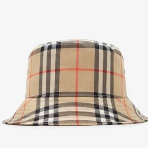 Burberry check cotton bucket Hat XL